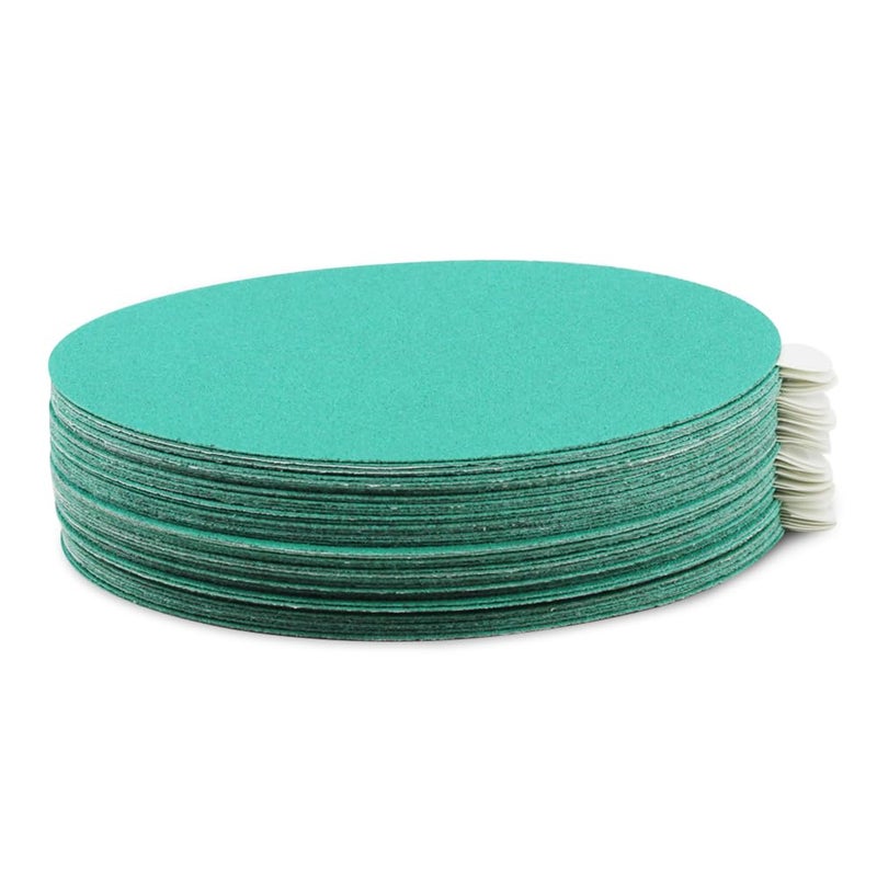 BHA 5” Green Film PSA Self Adhesive Sanding Discs - 50 Pack - Wet/Dry, Sticky Back, Premium Aluminum Oxide for Long-Lasting, Low-Dust & Load Resistant Sanding and Surface Finishing - 120 Grits - Image 5